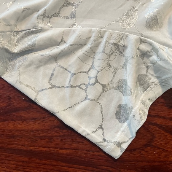 White Tie-Front Two-Piece Set - Picture 10 of 11